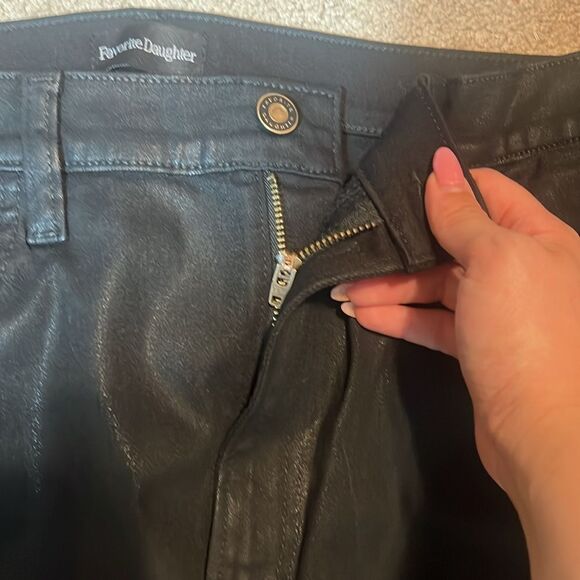 BNWT - FAVORITE DAUGHTER VALENTINA SHORTIE BOOT JEANS - BLACK OBSIDIAN 32 - Picture 5 of 8